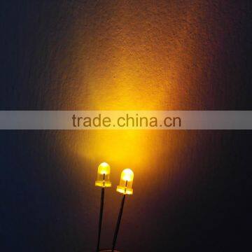 3mm diffused yellow Round Led lamp