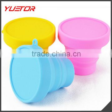 outdoor foldable portable silicone water cup 170ML