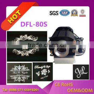 wedding led display monogram gobo light wall projector 80w