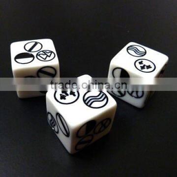 High quality custom frosted dice
