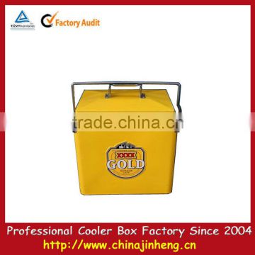 Yellow cooler box