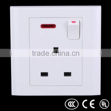 England standard socket, European standard socket and switch