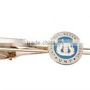 Gold Enamel Tie Clip