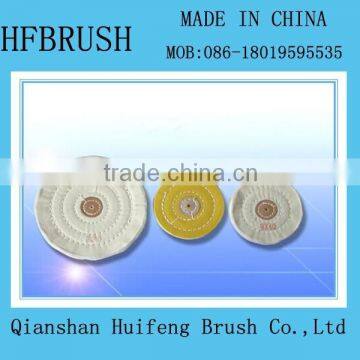 Cotton buffing wheel for machine