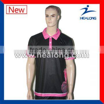 100% polyester high quality men's polo shirt