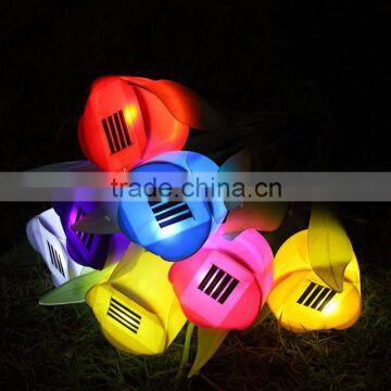 Solar flower shape mini light led flower lights lawn light