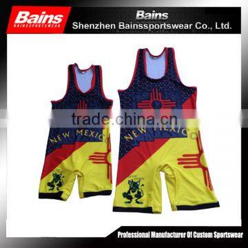 Make Your Own Style Cool Cheap Wrestling Singlets for Sale/cool Dry Cheap Sublimated Wrestling Singlets