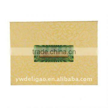 Color Foil Stamping Logo Flower Embossed Weaving Wrapping Arabia Honor Certificate, Good Quality Certificate