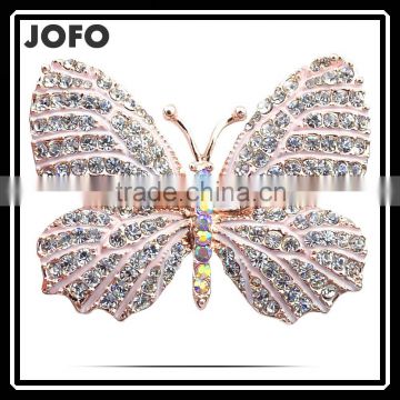 High-Grade Suit Clothing Drip Micro Inlay Zircon Butterfly Delicate Insects Brooch Ms High-End Jewelry