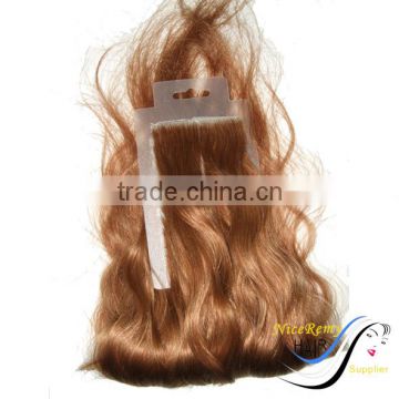 hand tied pu skin weft hair extensions