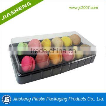 high quality plastic clear macaron packaging box made in china