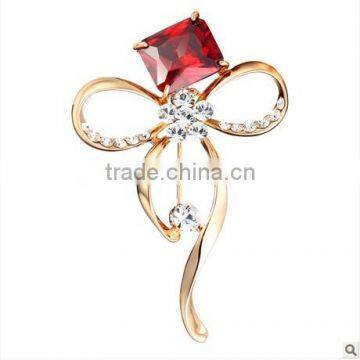 Fashion Red Crystal wedding Brooch