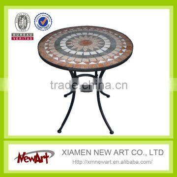 Garden ceramic tile outdoor table