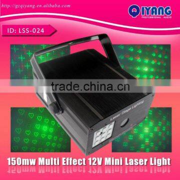 150mw red and green class III B remote multi pattern auto 12V laser lighting