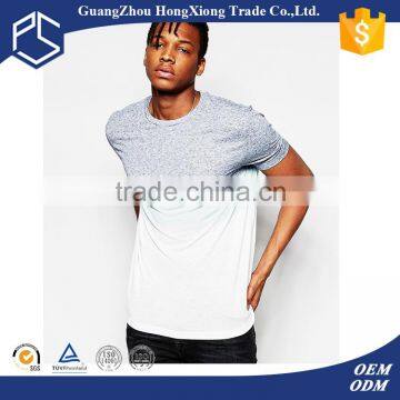 fashion white and grey 100% cotton men summer two color t shirt