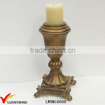 Hand Painted Antique Votive Golden Candle Holder