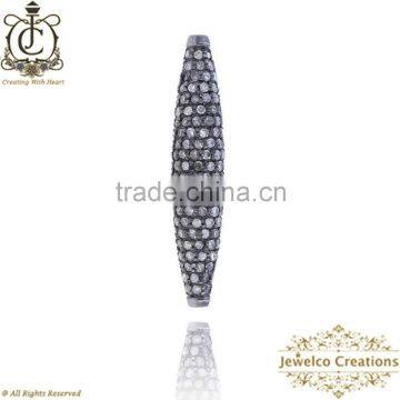 925 Silver Jewelry Components, Diamond Spacer Jewelry Findings, Fashion Jewelry Finding, Diamond Jewelry Accessories