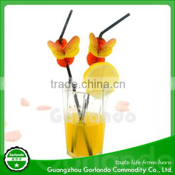 fancy bee topper cocktail plastic decorative drink straws