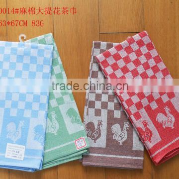 55%linen and 45%cotton jacquard tea towel