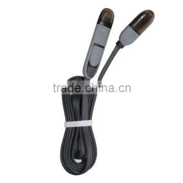Good looking usb multi 2 in 1 charger data cable ,2 in 1 usb cable for cell phone