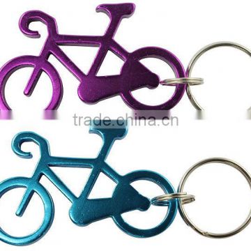 bicycle key chain alloy bottle opener