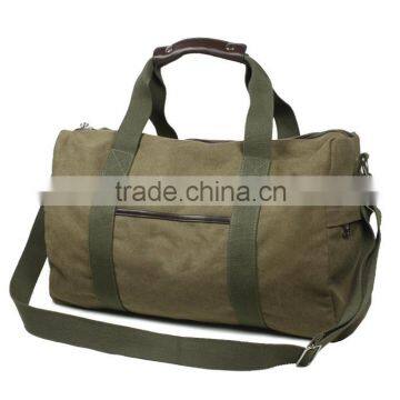 High-capacity portable vintage canvas duffle bag with PU details                        
                                                                                Supplier's Choice