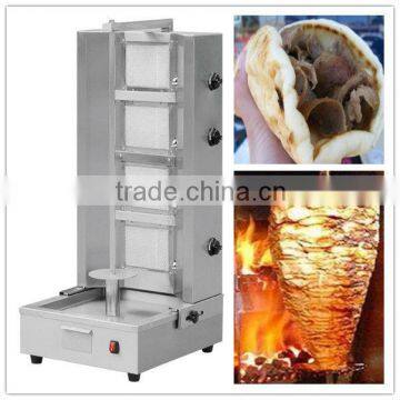 4 burner gas doner kebab machine