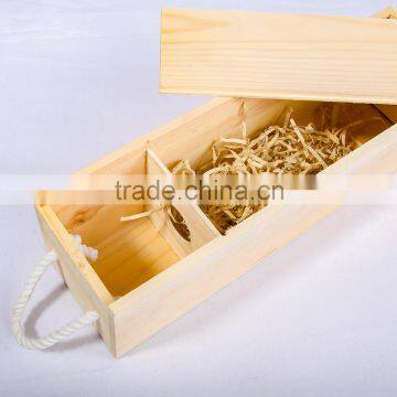 Customized Wooden Wine Box With Holder photo-6