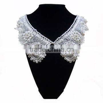 2016 wholesale high qulity embroid lace collar for dress and handkerchief