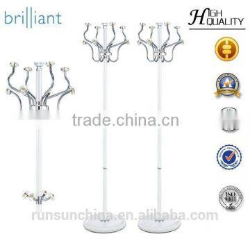 Y-8029 Electrophoresis aluminum coat racks/Rotate clothes tree/ Acrylic crystal ball coat hanger