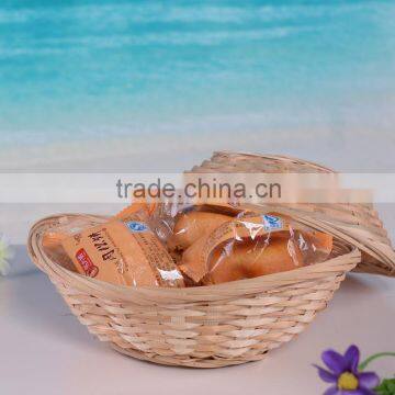 Mini craft bamboo basket for candy or sundries, cheap and fast delivery