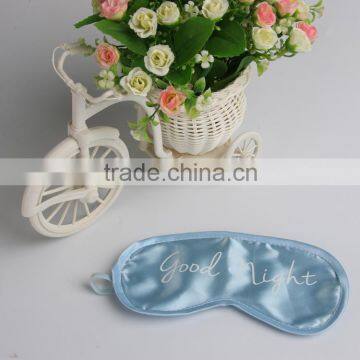 wholesale custom sky blue sleeping mask with printing