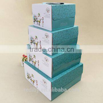 Lovely Romantic Decorative Food Window Cupcake Chocolate Wedding Invitation Candy Box
