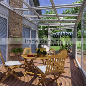 New laminated glass roof sunroom/glass room/greenhouse for sale