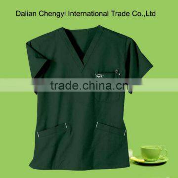 Stylish Solid Embroidery Logo Medical Scrubs