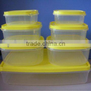 14pcs plastic kitchen plastic food storage container set