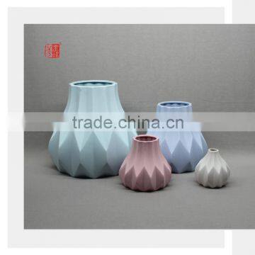 Modern Ceramic Home Decor Color Clay Ceramic Vase Sets