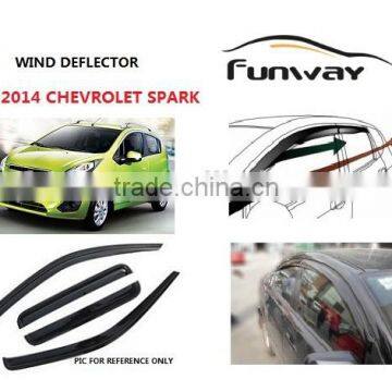 2014 CHEVROLET SPARK wind deflectors,door visor,window deflectors,car rain visor,car accesories