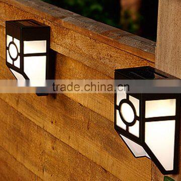 hot sell waterproof solar wall lamps ABS Solar LED Path Light Outdoor Garden wall lightings Yard Path Fence Lamp