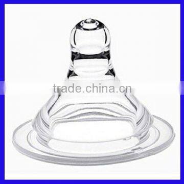 baby transparent Normal neck feeding/feed bottle silicone nipple