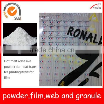 PES hot melt adhesive powder for transfer film