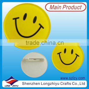 Wholesale cheap round shape acylic badge