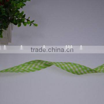 25 mm Green pIaid bias binding tape / ribbon