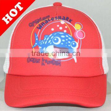 5 panel trucker mesh baseball cap(red)