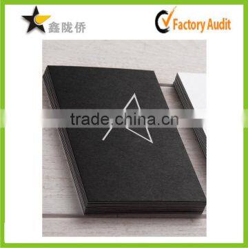 2015 China OEM Custom Top Black Presspaper International Calling Card