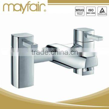 Fashion chrome deck mounted faucet for the bathroom