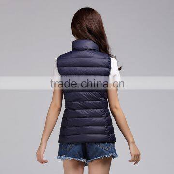 Womens' Warm up Jacket High Collar Vest Sleeveless Jacket for Women photo-2