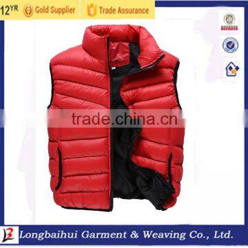 Men plus size soft outwear fashion 20D padding warm winter vest for fresh order