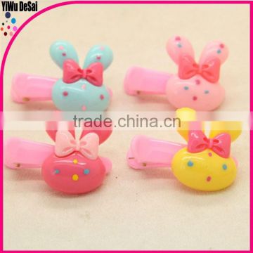 Manufacturers selling color cartoon rabbit children's hair clips hair accessories