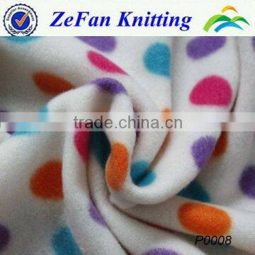 100% polyester printed polar fleece fabric